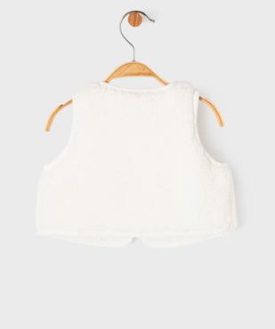 Veste sans manches en sherpa bébé vue3 - GEMO(BB COUCHE) - GEMO