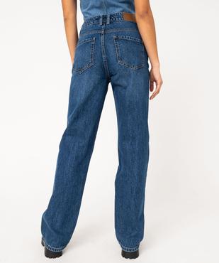 Jean Straight taille haute femme vue3 - GEMO 4G FEMME - GEMO