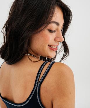 Débardeur à doubles bretelles fille - LuluCastagnette X Alizée vue3 - LULU CASTAGNETTE G4G D - GEMO