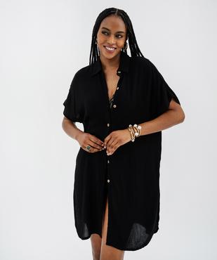 Veste de plage mi-longue à manches courtes femme vue1 - GEMO 4G FEMME - GEMO