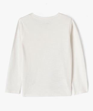 Tee-shirt manches longues imprimé pailleté fille vue4 - GEMO 4G FILLE - GEMO