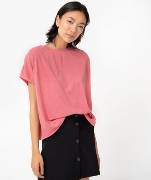 Tee-shirt femme coupe oversize en maille pailletée vue1 - GEMO(FEMME PAP) - GEMO