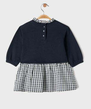 Robe à motif vichy bébé fille - LuluCastagnette vue4 - LULU CASTAGNETTE G4G D - GEMO