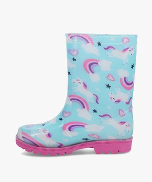 Bottes de pluie fille décor licornes vue3 - GEMO (ENFANT) - GEMO