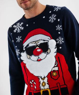 Pull de Noël à motifs en relief homme vue2 - GEMO (HOMME) - GEMO
