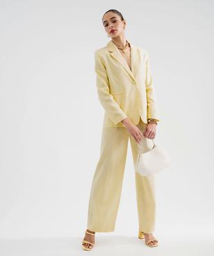 Blazer en viscose et lin femme vue4 - GEMO(FEMME PAP) - GEMO