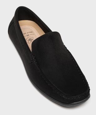 Mocassins en suédine et semelle intérieure cuir homme vue5 - URBAN STEPS - GEMO