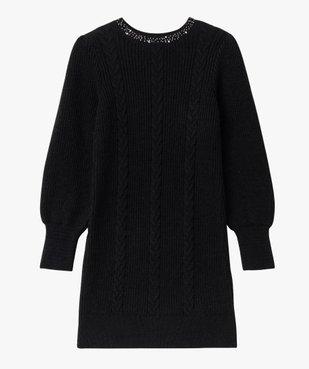 Robe pull avec perles sur le col femme vue4 - GEMO(FEMME PAP) - GEMO