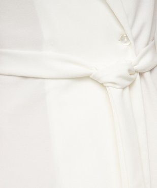 Robe portefeuille manches courtes en maille extensible femme vue5 - GEMO 4G FEMME - GEMO