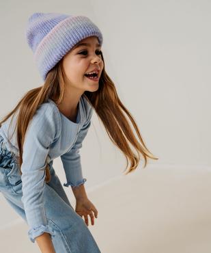 Tee-shirt manches longues finitions froncées fille vue5 - GEMO 4G FILLE - GEMO