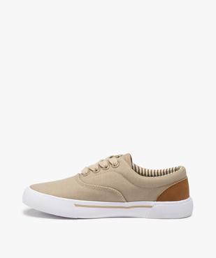Tennis garçon en toile unie fermeture lacets  vue3 - GEMO 4G GARCON - GEMO