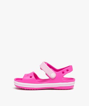 Sandales fille souples pour la plage avec bande à scratch - Crocs vue3 - CROCS - GEMO
