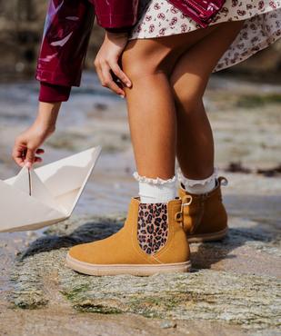 Boots Chelsea zippées à motif léopard fille - Lovely Wings vue7 - LOVELY WINGS - GEMO
