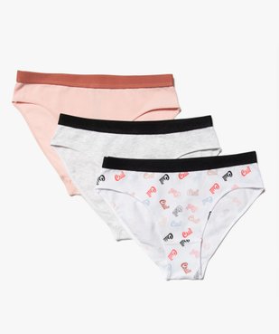 Culottes fille modèles variés (lot de 3) vue1 - GEMO 4G FILLE - GEMO