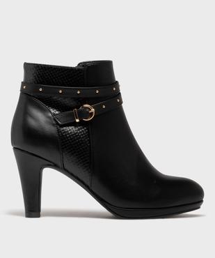 Bottines à talon avec en suédine femme - Valentina Baldano vue1 - VALENTINA BALDA - GEMO