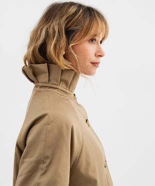 Imperméable col plissé femme vue2 - GEMO(FEMME PAP) - GEMO