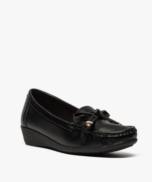 Mocassins confort unis à talon compensé femme vue2 - G'FLEX - GEMO
