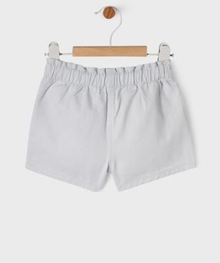 Short en twill de coton bébé fille vue3 - GEMO(BEBE DEBT) - GEMO