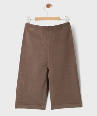 Pantalon large en maille tricotée bébé fille vue3 - GEMO 4G BEBE - GEMO
