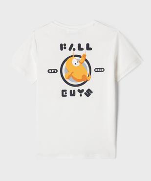 Tee-shirt manches courtes avec motif dos garçon - Fall Guys vue4 - FALL GUYS - GEMO