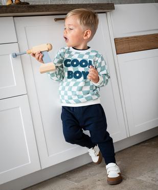 Pantalon de jogging avec ceinture bord-côte bébé garçon vue8 - GEMO 4G BEBE - GEMO