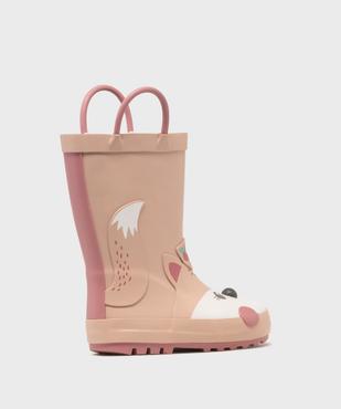Bottes de pluie imprimé renard fille vue4 - LOVELY WINGS - GEMO