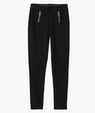 Legging femme avec surpiqûres et zip fantaisie vue4 - GEMO(FEMME PAP) - GEMO