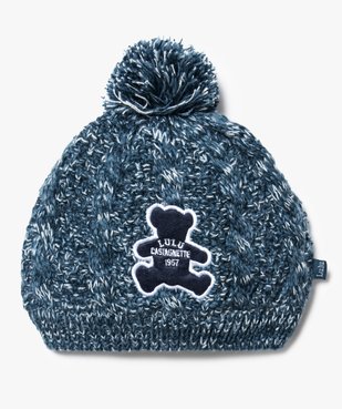 Bonnet chiné avec pompon - Lulu Castagnette vue1 - LULUCASTAGNETTE - GEMO