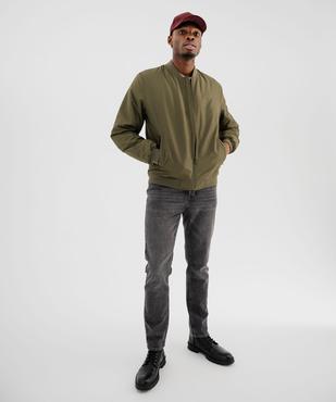 Blouson zippé style bombers homme vue4 - GEMO 4G HOMME - GEMO