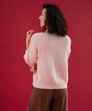 Pull en maille douillette coupe loose femme vue4 - GEMO(FEMME PAP) - GEMO