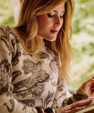 Pull imprimé fleuri femme vue10 - GEMO(FEMME PAP) - GEMO