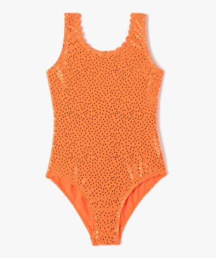 Maillot de bain fille une pièce à petits pois scintillants vue1 - GEMO (ENFANT) - GEMO