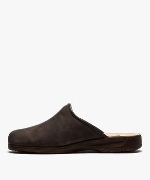 Chaussons homme mules unies à bout fermé vue3 - GEMO(HOMWR HOM) - GEMO