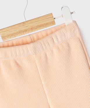 Pantalon en maille côtelée à doublure fourrure imitation bébé fille vue3 - GEMO(BEBE DEBT) - GEMO