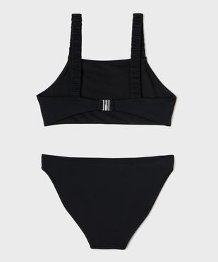 Maillot de bain 2 pièces en maille texturée fille vue5 - GEMO (JUNIOR) - GEMO