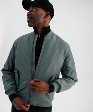 Blouson zippé style bombers homme vue2 - GEMO 4G HOMME - GEMO