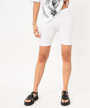 Legging court en maille extensible femme vue1 - GEMO 4G FEMME - GEMO
