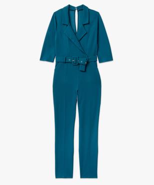 Combinaison pantalon avec col tailleur femme  vue4 - GEMO(FEMME PAP) - GEMO