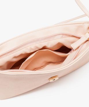 Sac femme forme pochette avec rabat et détail pompon vue3 - GEMO (ACCESS) - GEMO