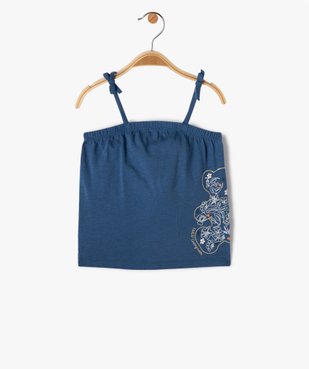 Débardeur bébé fille à fines bretelles et broderie - LuluCastagnette vue1 - LULUCASTAGNETTE - GEMO
