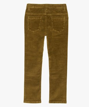 Pantalon garçon en velours côtelé coupe slim  vue3 - GEMO (ENFANT) - GEMO