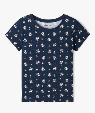 Tee-shirt à manches ultra courtes imprimé fille vue1 - GEMO (ENFANT) - GEMO