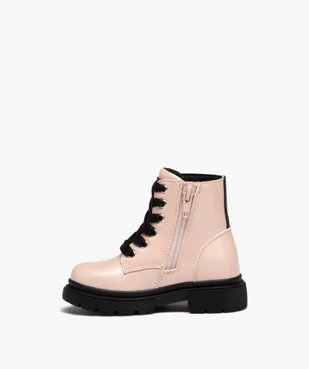 Boots fille irisés avec détails pailletés sur semelle crantée vue3 - GEMO(BEBE DEBT) - GEMO