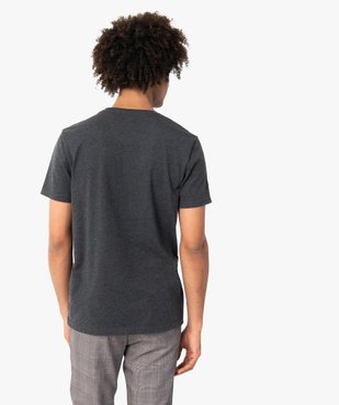 Tee-shirt homme à manches courtes et col V vue3 - GEMO 4G HOMME - GEMO