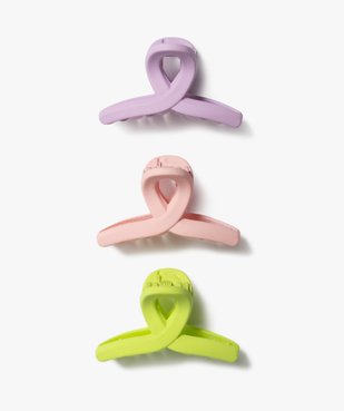 Pince crabe pour les cheveux fille (lot de 3) vue1 - GEMO (ACCESS) - GEMO