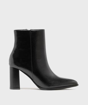 Boots à talon haut et bout pointu unies femme vue1 - FOLLOW ME - GEMO
