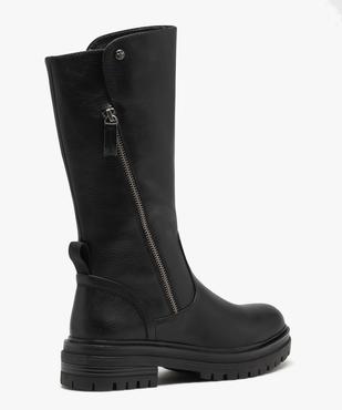 Bottes esprit biker à semelle crantée femme vue4 - GEMO (CASUAL) - GEMO