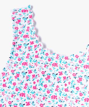 Maillot de bain une pièce à motifs fleuris fille vue2 - GEMO 4G FILLE - GEMO