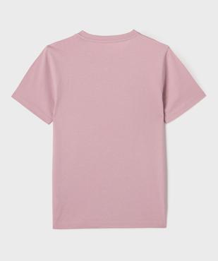Tee-shirt manches courtes inscription garçon vue3 - GEMO (JUNIOR) - GEMO