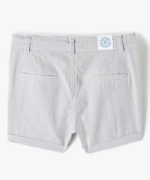 Short bébé garçon rayé à revers vue4 - GEMO(BEBE DEBT) - GEMO